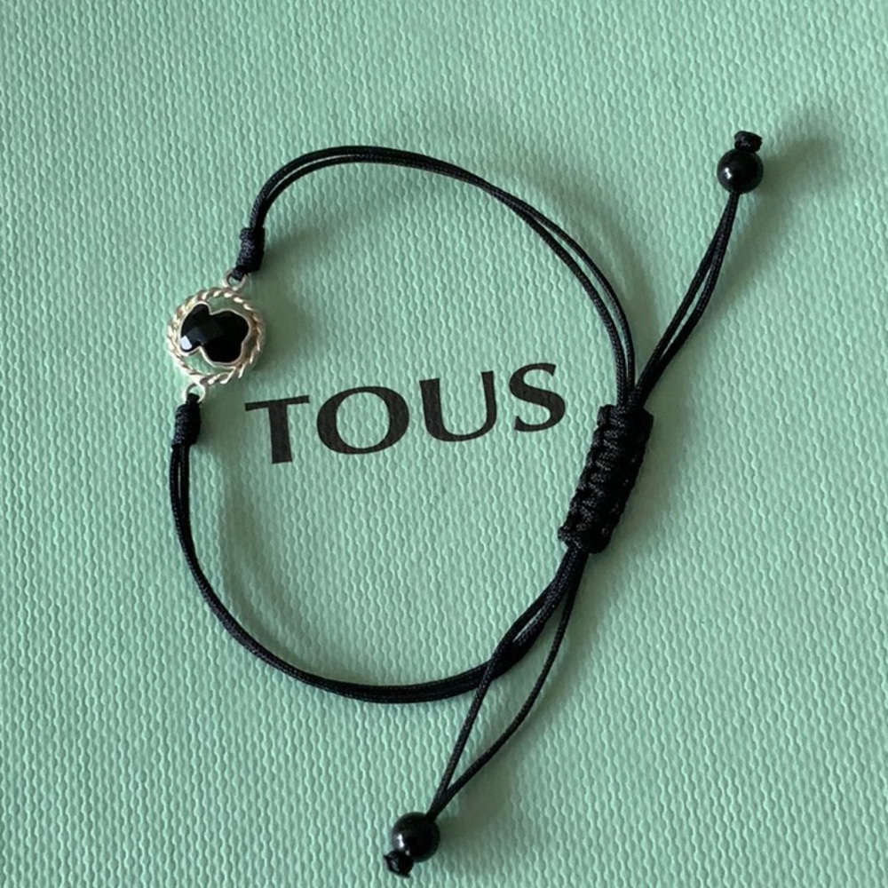 ❤️❤️ SOLD ❤️❤️ Tous Onyx Cord Bracelet - Picture 3 of 7